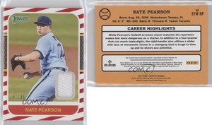 2021 Panini Donruss Retro 1987 Materials Red /99 Nate Pearson #87M-NP Rookie RC