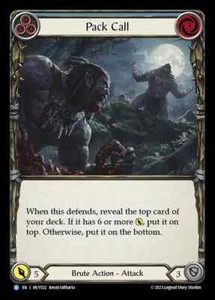 1x Pack Call - BLUE - RAINBOW FOIL NM - Heavy Hitters - Flesh and Blood - Picture 1 of 1