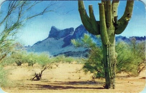 Picacho Peak Desert Highway Arizona K162 Unposted Postcard - Picture 1 of 2