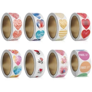 Valentine s Day Gift Sticker Self-Adhesive Sticker Heart Labels Love Sticker - Picture 1 of 16