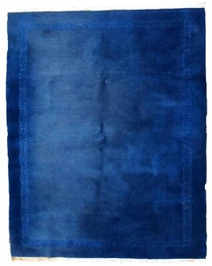 Handmade vintage Tibetan Khaden rug 5.3' x 7.6' (163cm x 232cm) 1970s - 1C777 - Picture 1 of 9