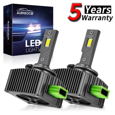 For Jaguar XKR 2010 2012 2015 D3S LED Headlight Bulbs Hi/Lo Beam HID Replacement - Image 1 of 4