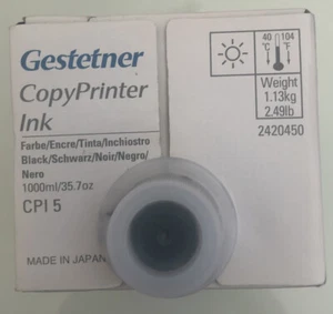 BRAND NEW GESTETNER 1 PACK COPYPRNTER INK CPI 5 BLACK. - Picture 1 of 2