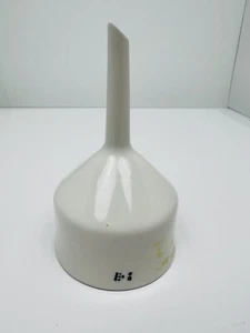 Vintage White Coors USA 05 38M Ceramic Coors Funnel Filter 6" x 2 1/2" - Picture 1 of 9