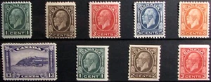 1932 CANADA #195-201, #205-207: F/VF MH - Medallion issue short set - no #198 - Picture 1 of 2