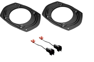 2pcs FORD 6x9 5x7 6x8 to 5.25" 6.5" Car Speaker Adapter Plate With Wire Harness - Picture 1 of 2