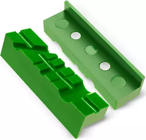 Vise Soft Jaws/Vice Jaw Pads - Magnetic - 4.5 Inch Length, Multi-Groove Design, - Picture 1 of 12
