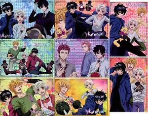 8 pcs clear file folder Karneval anime Nai Gareki Yogi Hirato Akari Tsukitachi - Picture 1 of 9