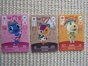 Animal Crossing - 3 Karten: Goldie, Rosie und Stitches - Neu - Picture 1 of 3