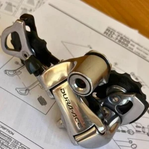 Shimano Dura-Ace RD-7800-GS Long Cage Rear Derailleur Triple 10 Speed Silver - Picture 1 of 14