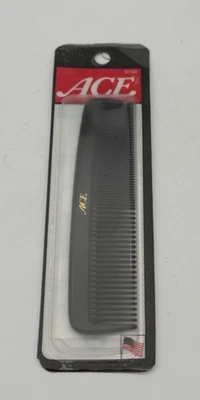 Peine de Bolsillo ACE Goma Dura Genuino De Colección 5" Negro Goody 61586 EE. UU. Nuevo 2005 Foto 1 de 4