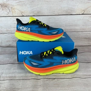 Zapatos para correr Hoka One Clifton 9 GTX talla para hombre talla 8 negros Diva azules Gore Tex - Imagen 1 de 11