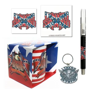 Lynyrd Skynyrd Juego de Regalo con Taza de Café en Caja, Juego de Posavasos para Bebidas, Nevera Magne - Imagen 1 de 7