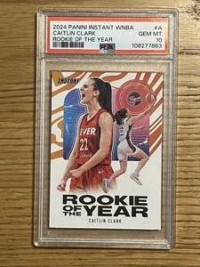 2024-25 Panini Instant WNBA Caitlin Clark Rookie of the Year RC #CCROY-A PSA 10 - Picture 1 of 2