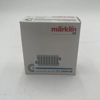 Märklin 24064 Straight C Track Length 64.3 mm / 2-9/16" (10pc) - Image 1 of 4