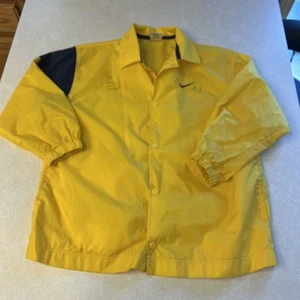 Vintage 90’s Yellow Rain Coat Nike Button Up Medium Windbreaker - Bild 1 von 7