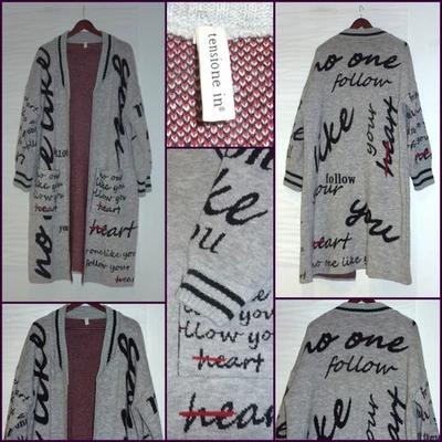 ABRIGO TENSIONE IN CARDIGAN - OSFA - BUEN ESTADO - DESGASTE MÍNIMO Foto 1 de 4