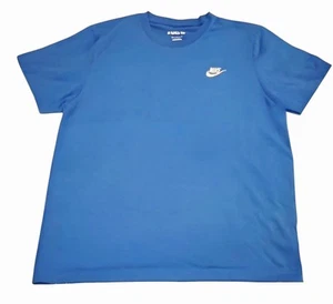 Nike Blue White Athletic Lightweight T-Shirt Men's Size Medium - Picture 1 of 6