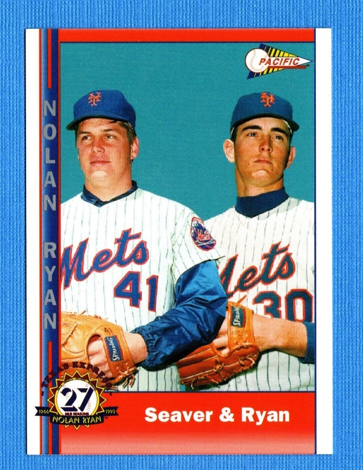 Pacific Ryan 1993 27ª temporada #241 Nolan Ryan/Tom Seaver New York Mets Foto 1 de 1