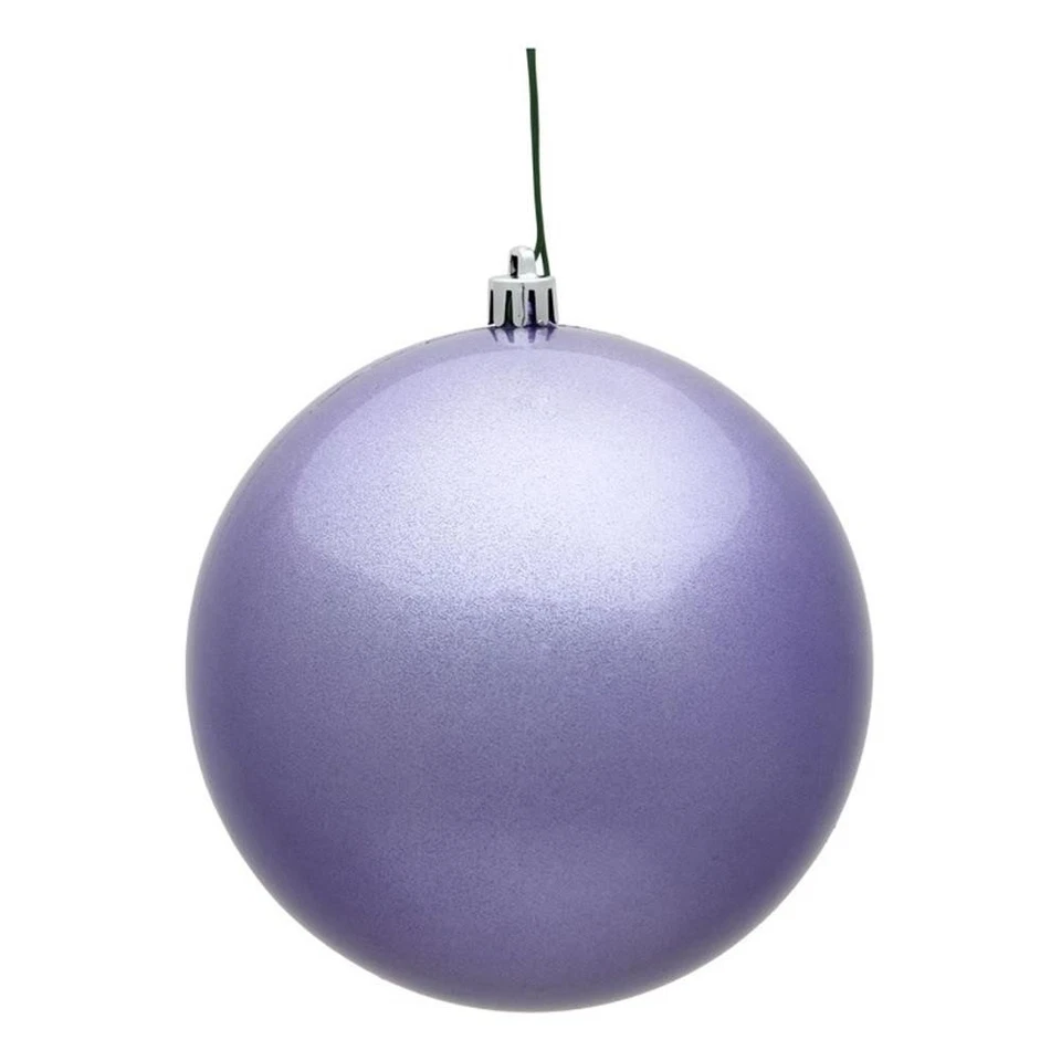 Vickerman 6" Plastic Ball Ornaments in Candy Lavender Purple (Set of 4) - Изображение 1 из 1