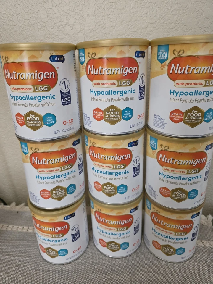 Fórmula infantil hipoalergénica Nutramigen en polvo hierro 12,6 OZ X 9 exp 1/2026 Foto 1 de 1