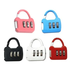 5 Pack 3 Digit Multi-Colored Combination Padlock Luggage Lock Mini Combo Lock... - Picture 1 of 6