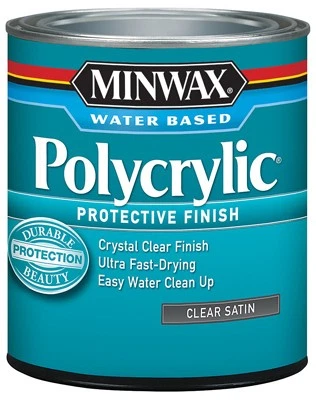 Polycrylic Protective Finish, Satin Clear, 1/2 Pint - 233334444 — 第 1/1 张图片