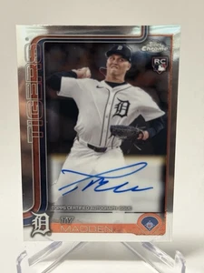 2025 Topps Chrome TY MADDEN Auto Rookie Autograph RC #RA-TM Detroit Tigers - Picture 1 of 2