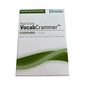Real Estate VocabCrammer Flashcards Hondros Learning Vocabulary Words 4th Ed - Picture 1 of 12