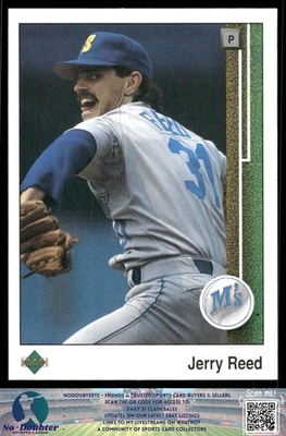 1989 Upper Deck #529 Jerry Reed Seattle Mariners 89UD - Image 1 of 2