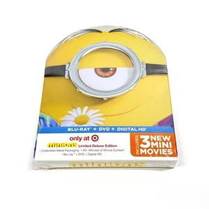 Minions Limited Deluxe Edition Steel Metal Blu-ray + DVD (New Sealed) - Picture 1 of 3
