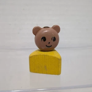 Peluche Fisher Price Little People Play Family 151 oso bebé amarillo - Imagen 1 de 7