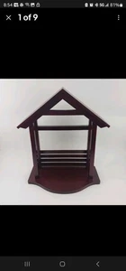 Vtg Lenox Wood Creche Stable First Blessing Nativity Renaissance Jeweled - Picture 1 of 4
