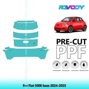 PreCut Paint Protection PPF Kit For Fiat 500E base 2024-2025 - Foto 1 di 7