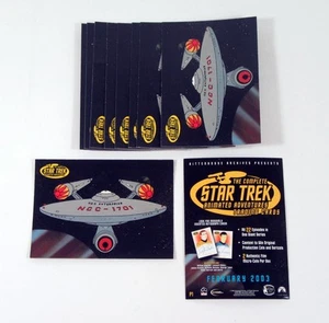 Lote de (10) tarjetas promocionales Rittenhouse Star Trek Animated Adventures 2003 (P1) casi nuevas/como nuevas - Imagen 1 de 3