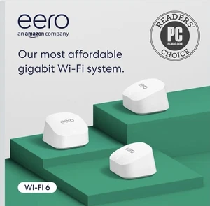 Amazon eero 6+ Mesh WLAN Router | 1,0 Gbit/s Ethernet | Abdeckung bis 460 qm - Bild 1 von 14