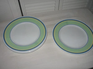 Corelle discountined Saturn Pattern 10.5 in Dinner Plates Set of 7 - Picture 1 of 4
