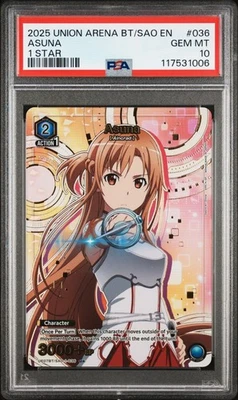 Union Arena TCG Asuna Alt Art Holo PSA 10 Gem Mint Sword Art Online - Image 1 of 3