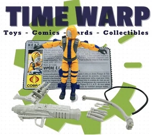 1989 GI Joe Cobra H.E.A.T. Heat Viper V1 100% Complete with File Card - Picture 1 of 6