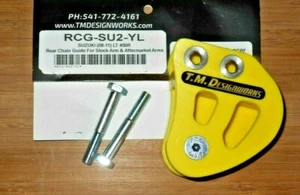 GUÍA DE CADENA TRASERA SUZUKI LT450R LTR450 Y RODILLO POWERLIP DISEÑO TM AMARILLO 06-09 - Imagen 1 de 3