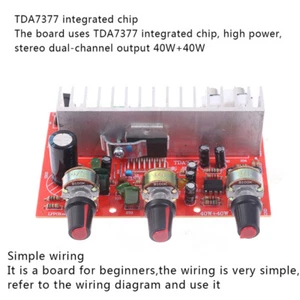 ht135 Digital Audio Amplifier Board 40Wx2 Dual Channel Stereo Amplif-tz - Imagen 1 de 12