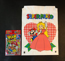 Nintendo Super Mario Kun Manga Tote Plastic Bag  Showa Japan RARE
