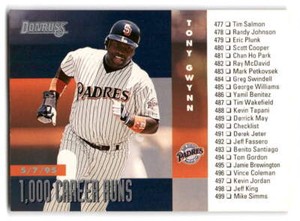 Tony Gwynn 1996 Donruss #550 San Diego Padres BASEBALL