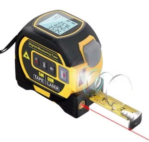 Nastro Misuratore Digitale 3 in 1 Misuratore Laser Distanza Strumento Misuratore Telemetro - Foto 1 di 5
