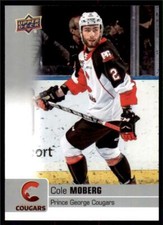 2019-20 UD CHL Base Set #241 Cole Moberg - Prince George Cougars