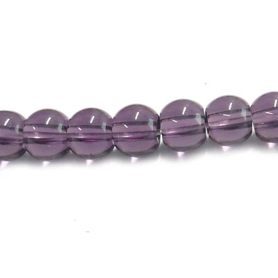 Glasperlen rund ca. 4 mm amethyst lila ca. 160 Perlen Spacer nenad-design - Bild 1 von 4