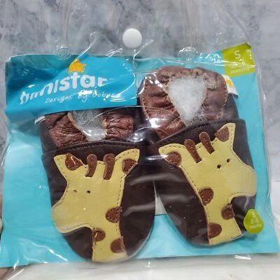 Ministar Zapatos Bebé Cuero Genuino Jirafa Pequeños 0-6 Meses Foto 1 de 4