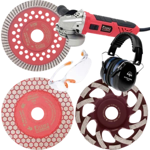 Set smerigliatrice per calcestruzzo smerigliatrice angolare DIEWE disco diamantato pentola diamantata - Foto 1 di 7