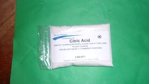 Citric Acid wine BERWING INCREASING ACIDITYUSA Fast SHIPPING 2 OZ FOOD GRADE - Picture 1 of 6