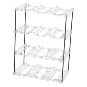 Stackable Water Bottle Organizer/Holder for Cabinet 4 Tier-Holds 12 Bottles - Picture 1 of 7